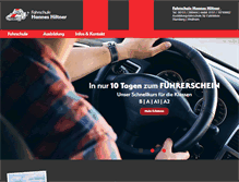 Tablet Screenshot of fahrschule-hiltner.com
